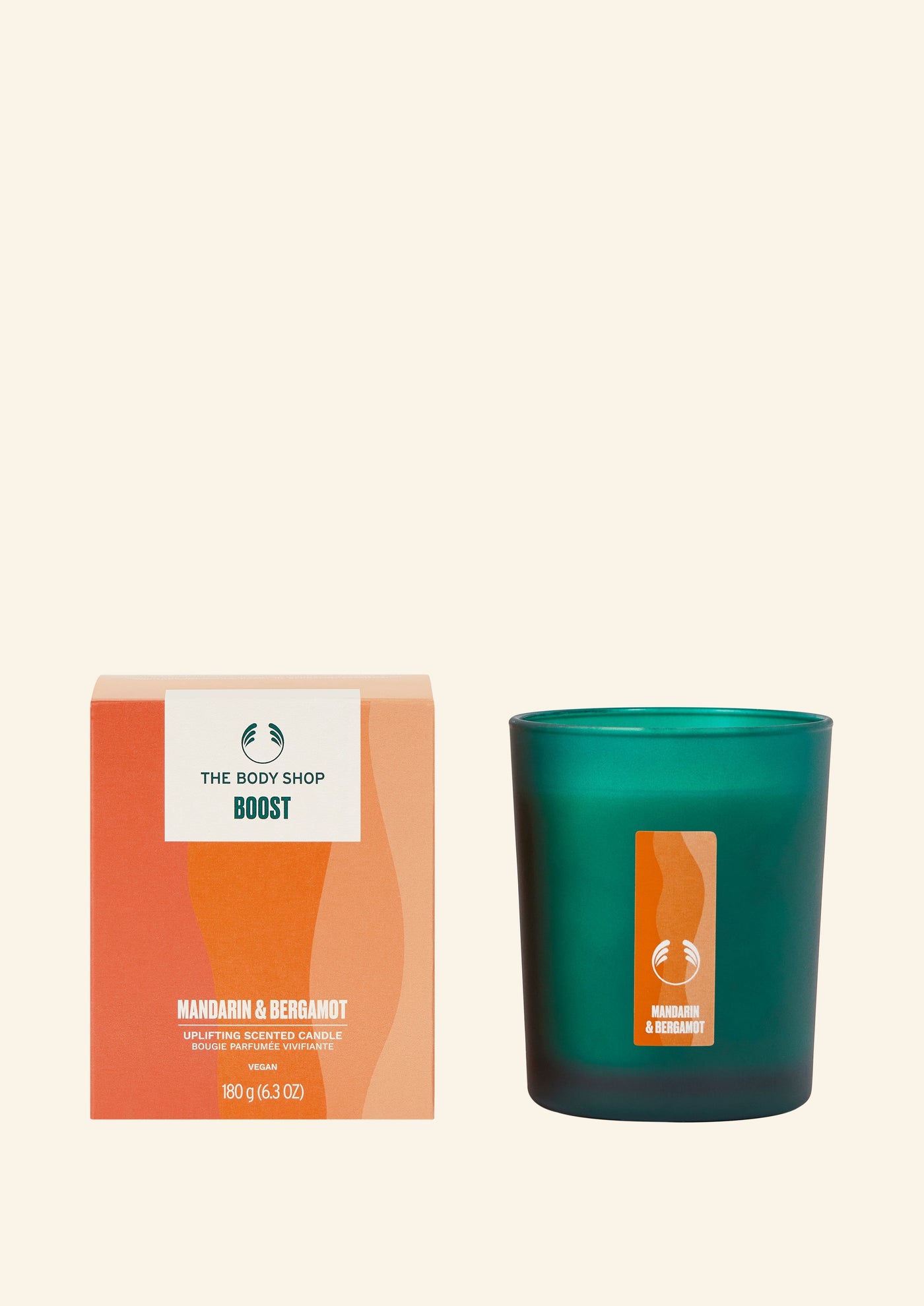 Boost Mandarin & Bergamot Uplifting Scented Candle