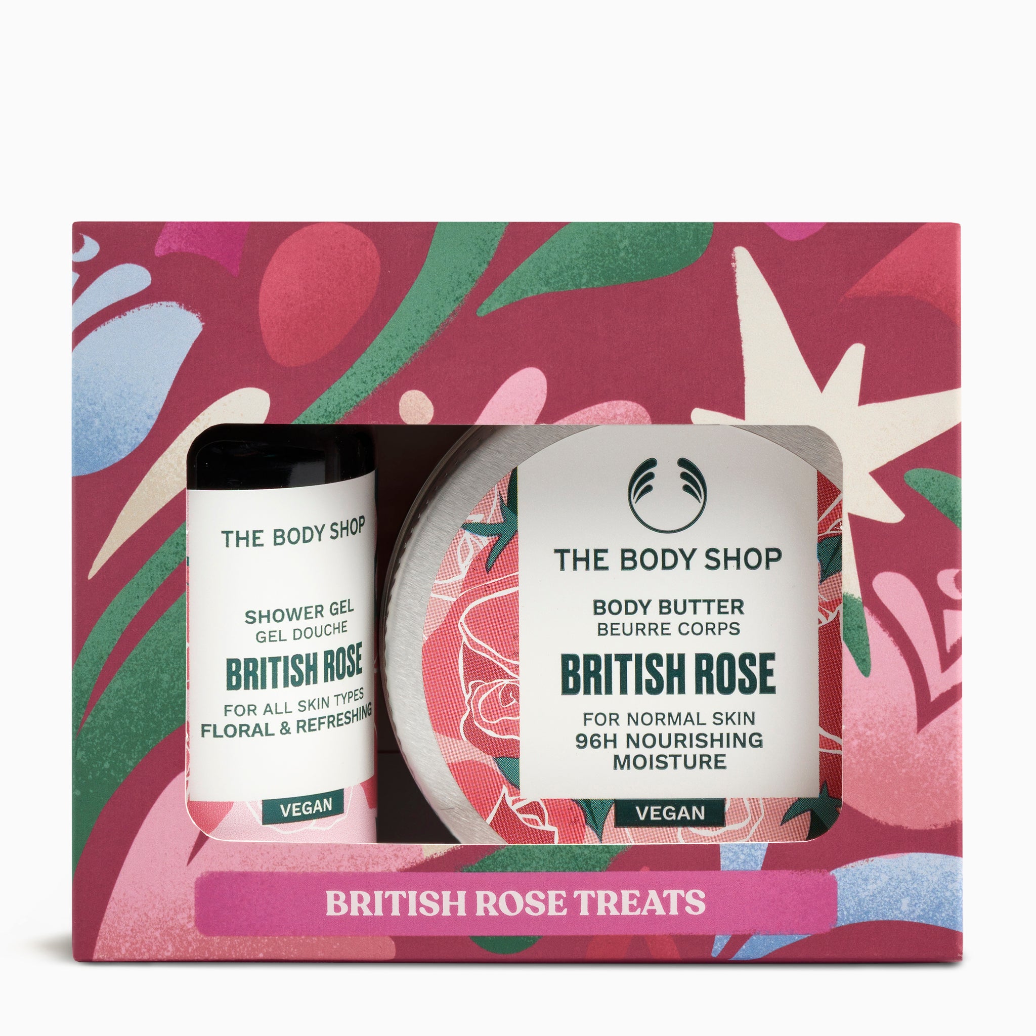 The Body Shop British rose treats in box